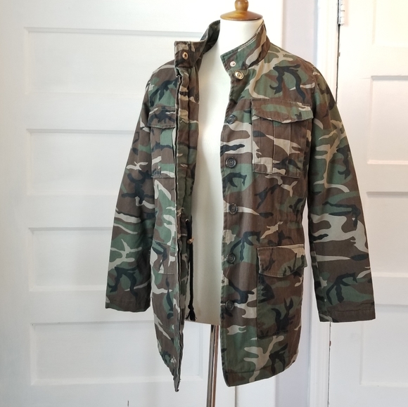 Charlotte Russe Camo Utility Jacket, Size S - Picture 3 of 14